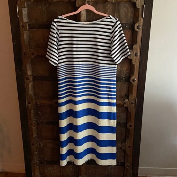 Marni x Uniqlo  Striped Midi Tee T shirt cotton Border Dress - Picture 10 of 16